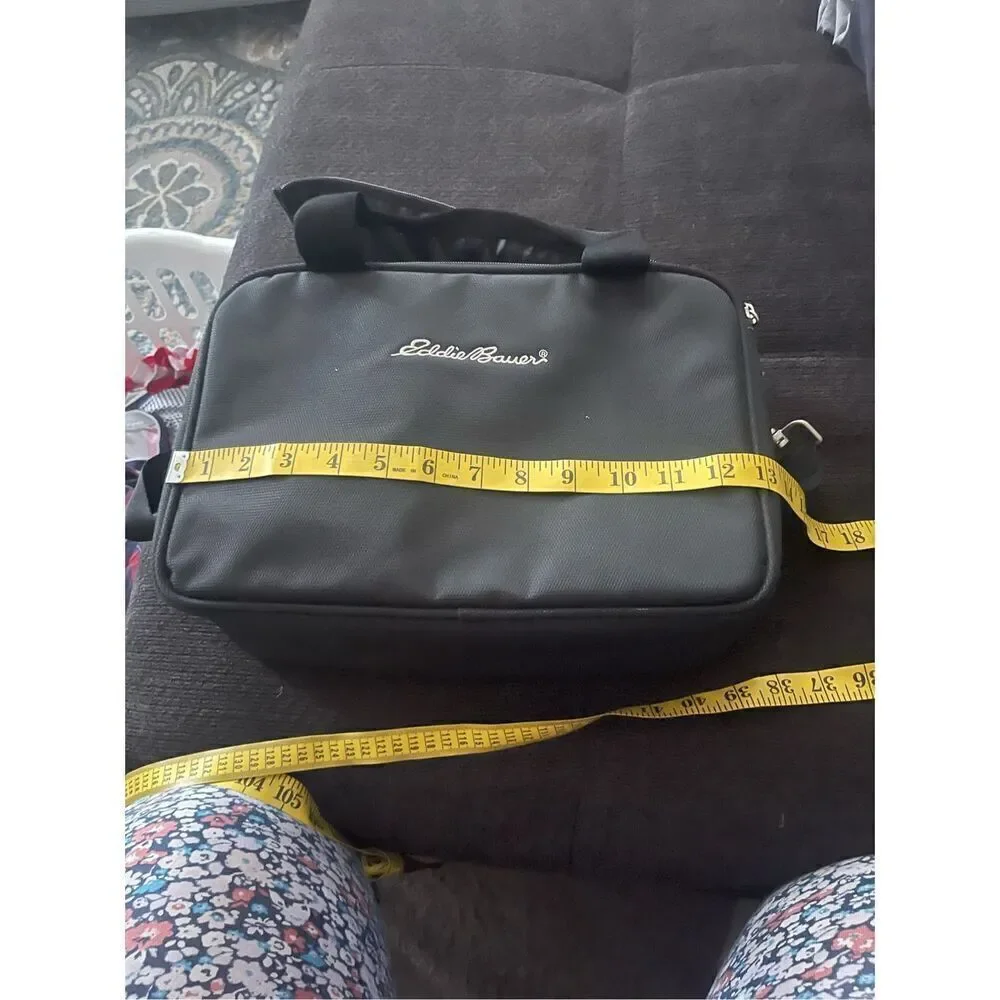Eddie Bauer Gray Portable Spacious Shoulder Strap Zipper Closure Camera Case